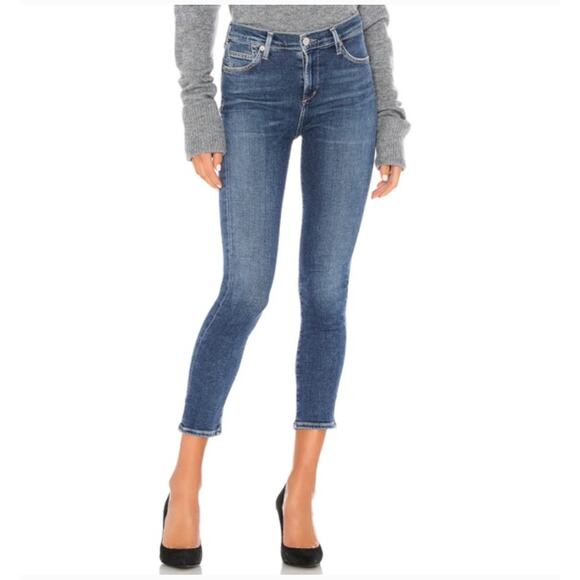 CoH Citizens of Humanity Rocket Crop Mid Rise Skinny Leg Jeans Women's 27 - Picture 1 of 10